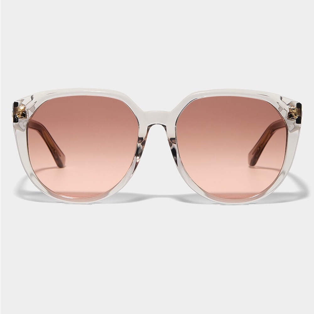 Chloe Transparent and Pink Sunglasses